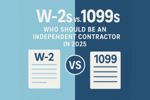 W-2s vs 1099s indepentent contractor